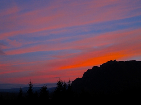 Sunset over Mt Si